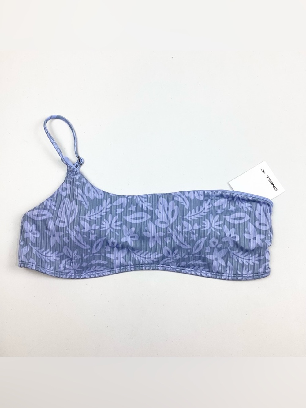 O’Neill Atlantic Palm Seal Beach Bikini Top Blue Large NEW! Retail $55